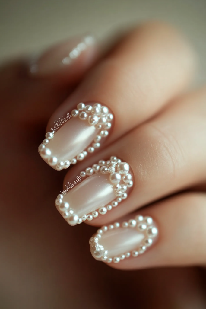 40 Modern Elegant Wedding Nail Art Inspirations