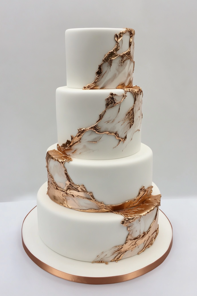 35 Contemporary Marble Wedding Cake Design Concepts