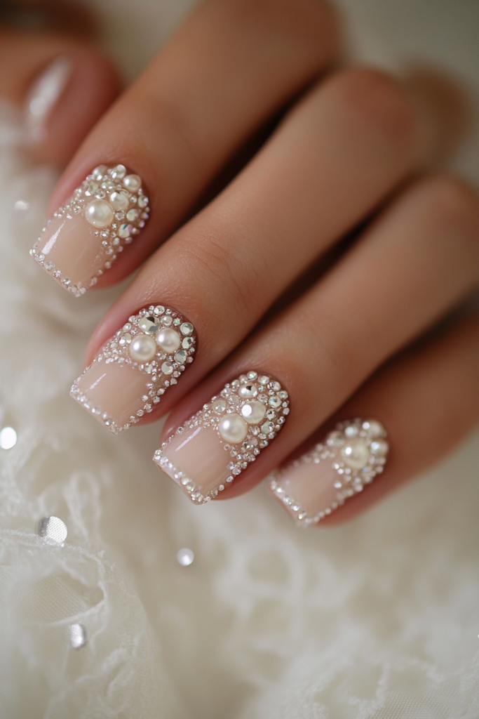 39 Creative Bridal Wedding Nail Art Designs and Tips