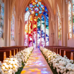 31 Timeless Cathedral Wedding Ceremony Setup Ideas