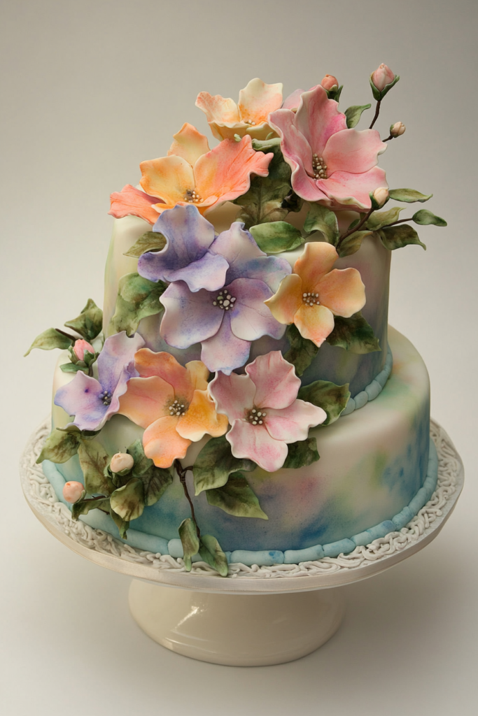 45 Dreamy Watercolor Wedding Cake Designs Collection